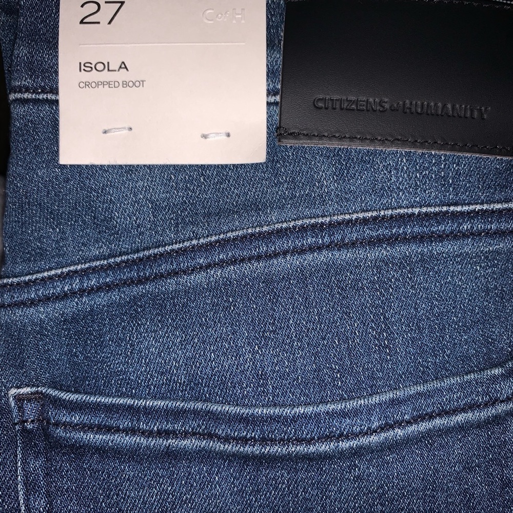 Citizens of Humanity Dark Blue Cropped Jeans